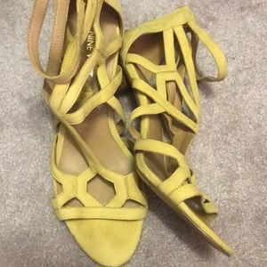 Yellow shoes